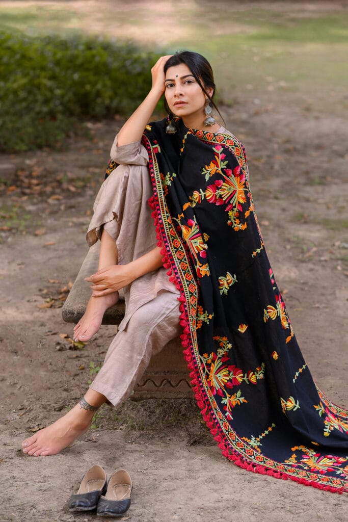 f labels khadi shawl collection