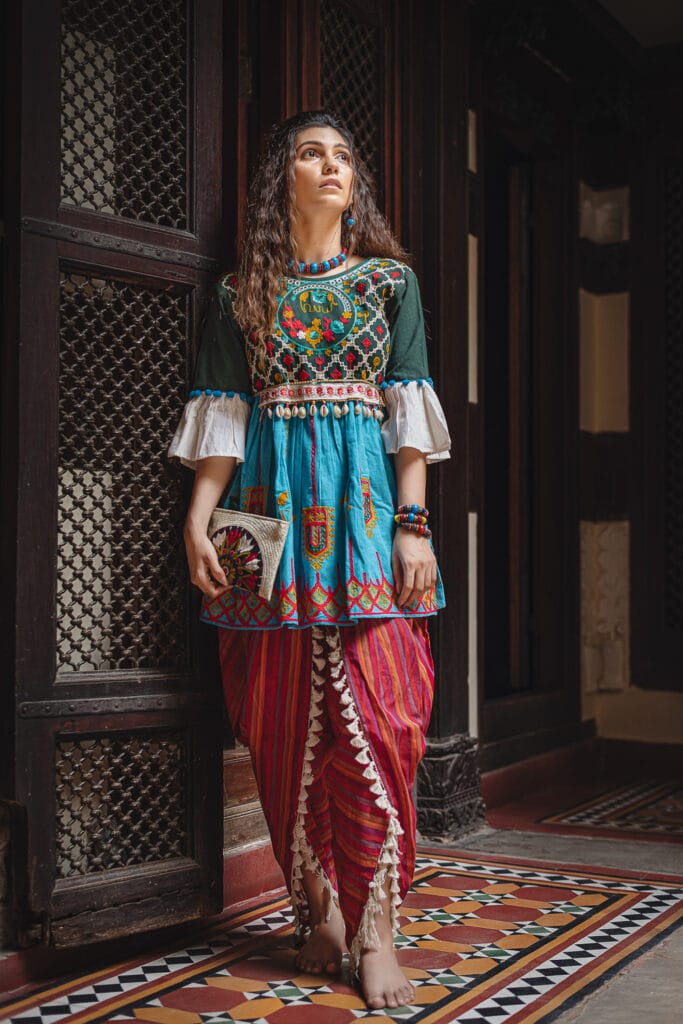 labels mesmora kedia dhoti collection 2